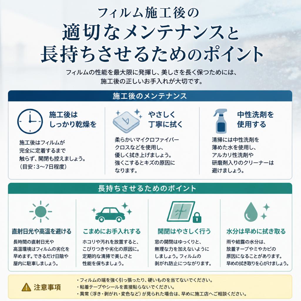 施工後のメンテナンス