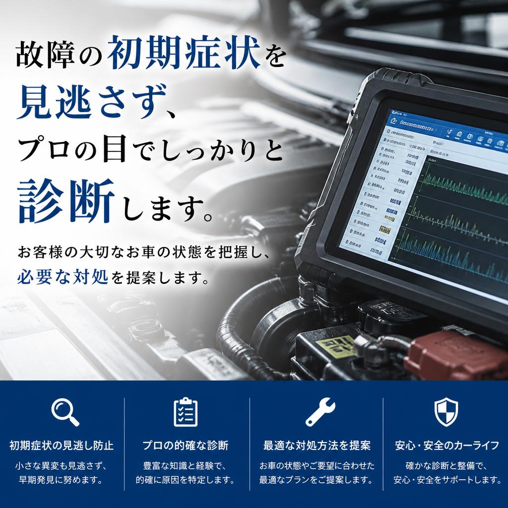 プロによる丁寧な故障診断