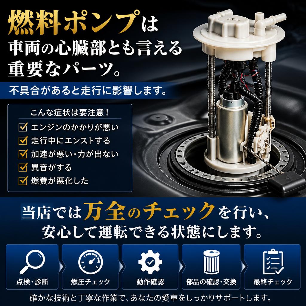 燃料ポンプのメンテナンス