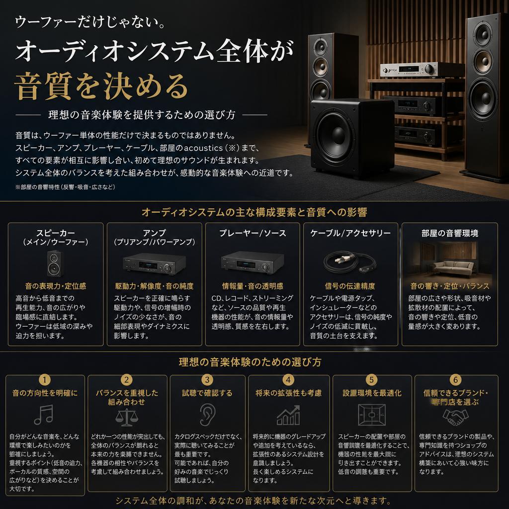 オーディオシステムの選び方