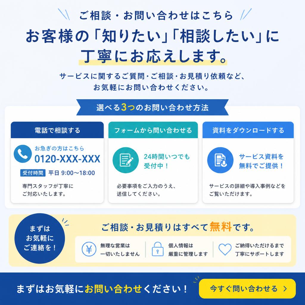 7. 今すぐカスタム相談を！