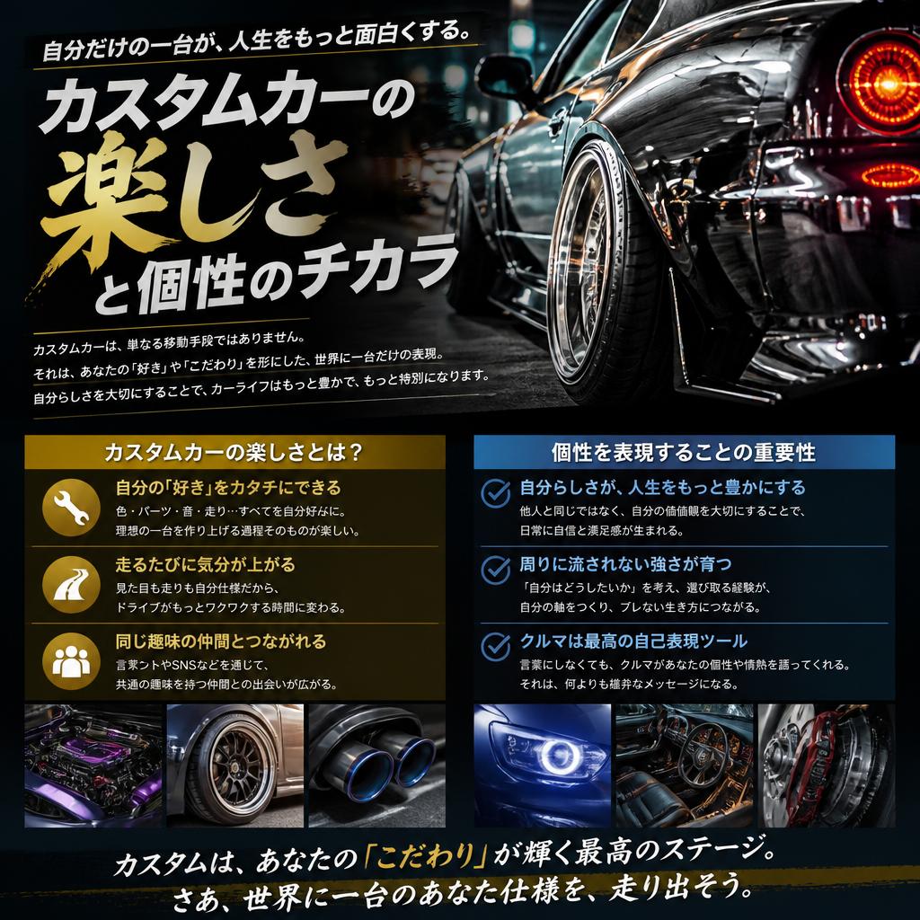 2. カスタムカーの魅力とは？